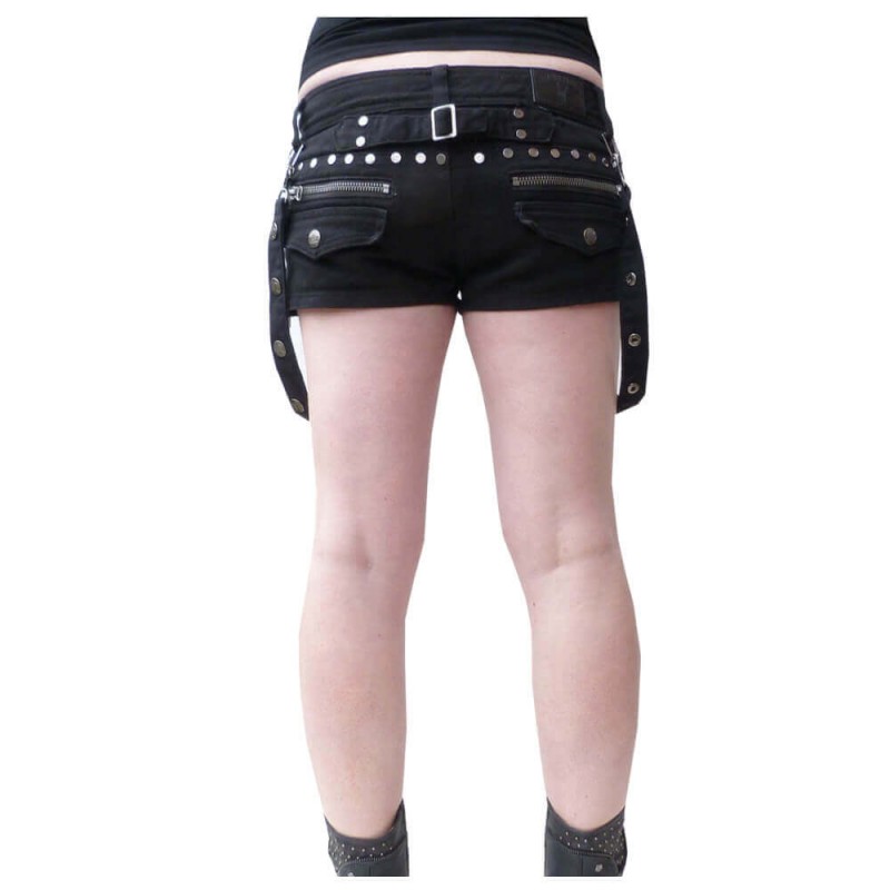 Women Sexy Mini Skirt Belt Style Women Gothic Skirts 